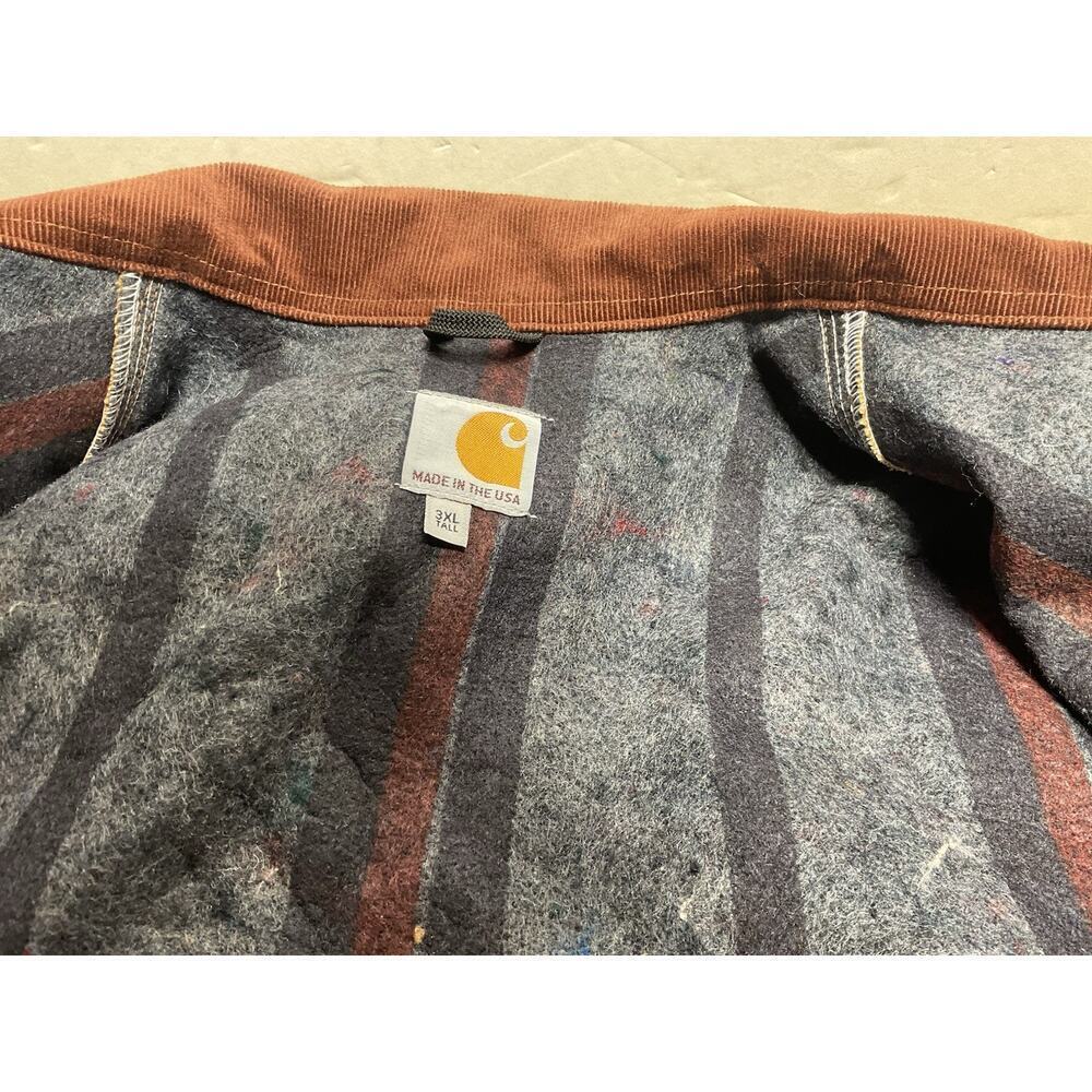 Carhartt Vintage Detroit J001 Mens Workwear Jacket Size 3XL Tall Blanket Lined - Picture 13 of 16